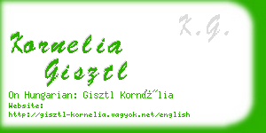 kornelia gisztl business card